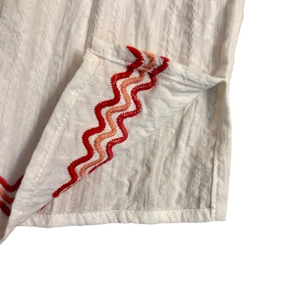 Savanna Jane Off Shoulder Floral Embroidered Top Sz S Cotton Short Sleeve Blouse - Picture 3 of 8